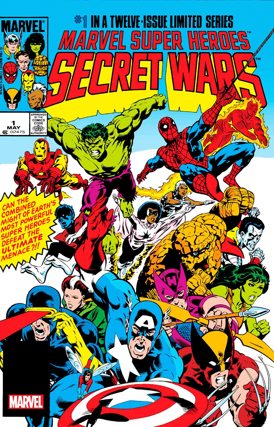 Marvel Super-Heroes Secret Wars #1 Cover G Facsimile Edition Variant Mike Zeck Foil Cover