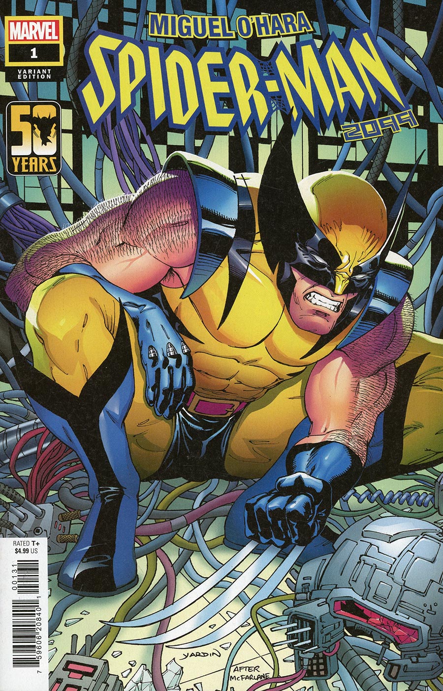 Miguel Ohara Spider-Man 2099 #1 Cover B Variant David Yardin Wolverine Wolverine Wolverine Cover