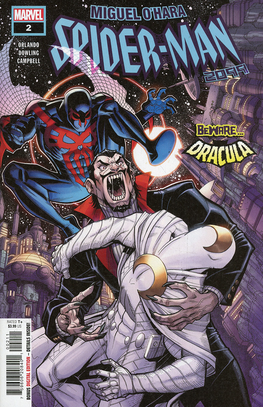 Miguel Ohara Spider-Man 2099 #2 Cover A Regular Nick Bradshaw Cover