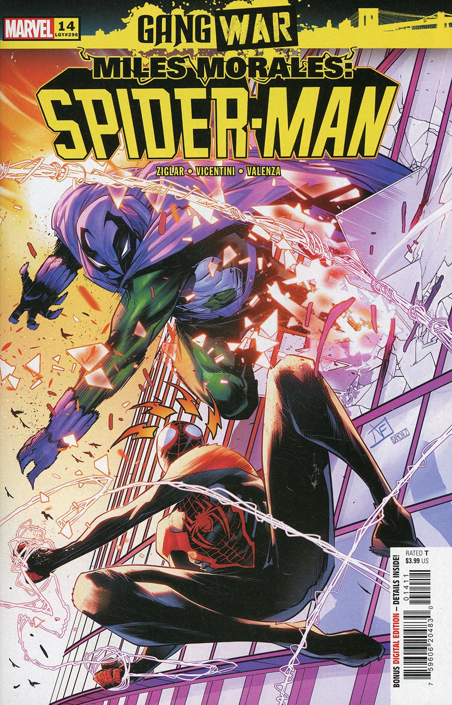 Miles Morales Spider-Man Vol 2 #14 Cover A Regular Federico Vicentini Cover (Gang War Tie-In)
