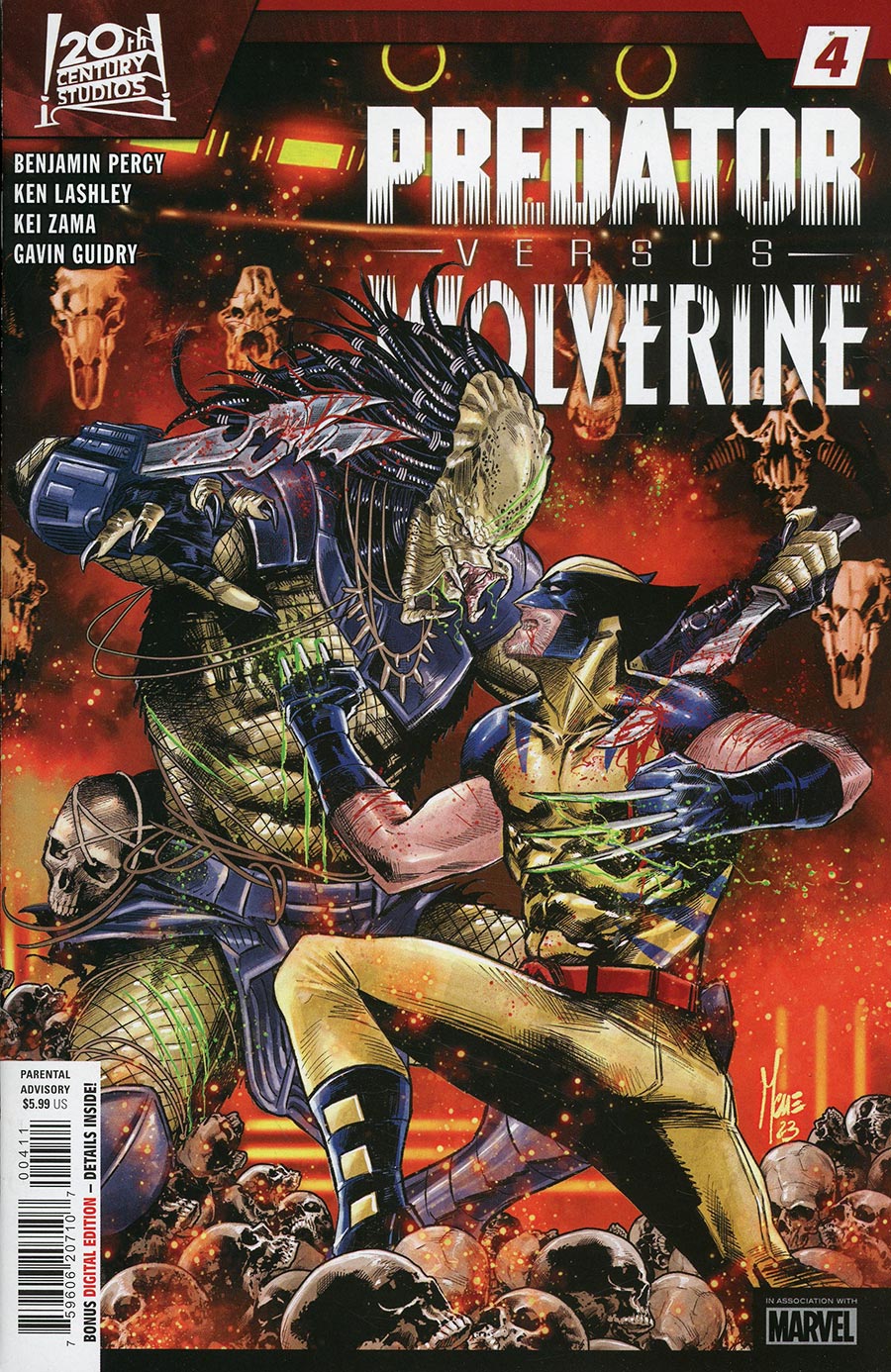 Predator vs Wolverine #4 Cover A Regular Marco Checchetto Cover