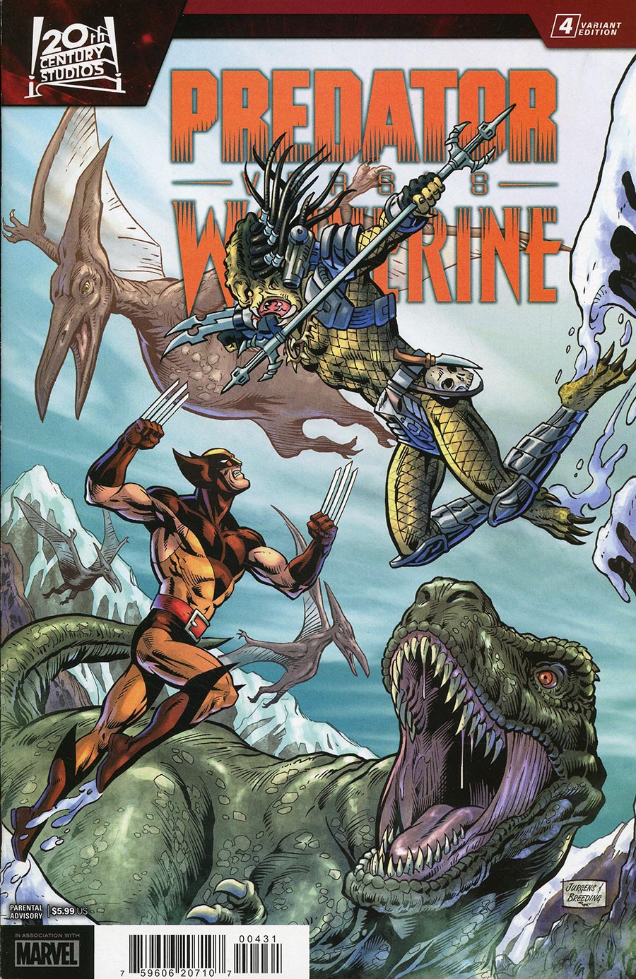 Predator vs Wolverine #4 Cover C Variant Dan Jurgens Cover