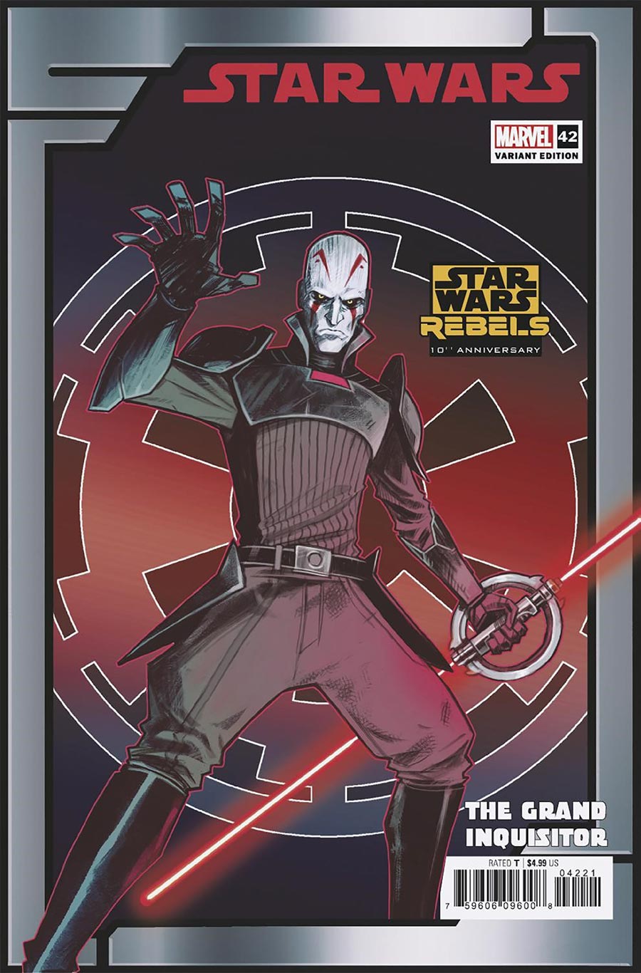 Star Wars Vol 5 #42 Cover B Variant Caspar Wijngaard Star Wars Rebels 10th Anniversary Grand Inquisitor Cover