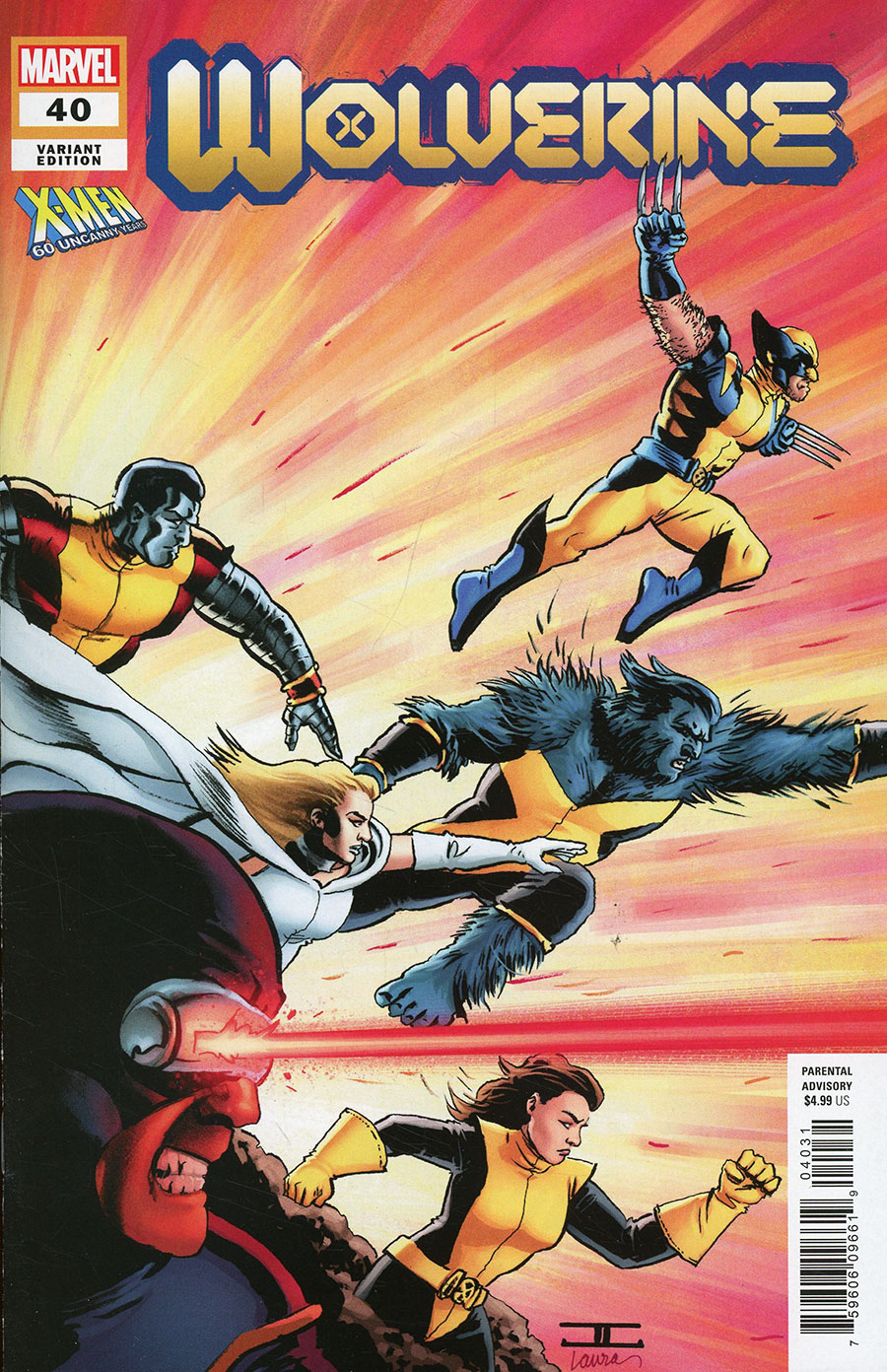 Wolverine Vol 7 #40 Cover B Variant John Cassaday X-Men 60th Anniversary Cover (Fall Of X Tie-In)
