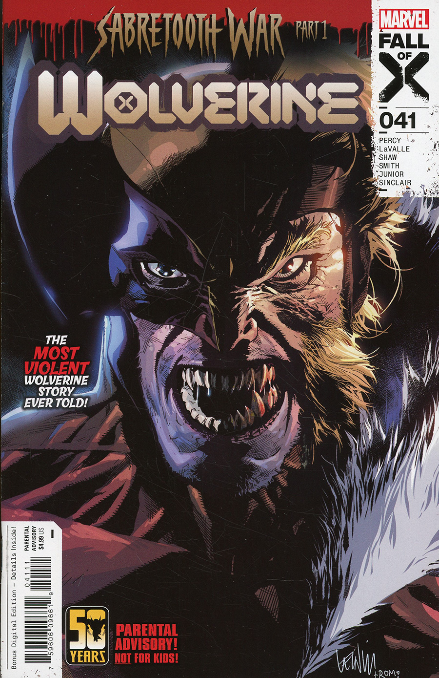 Wolverine Vol 7 #41 Cover A Regular Leinil Francis Yu Cover