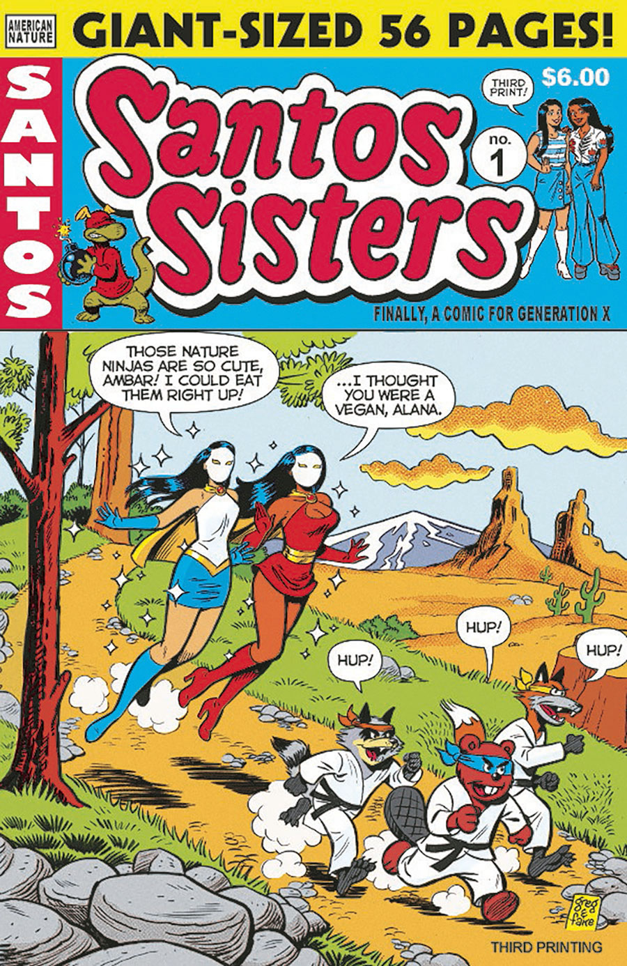Giant Sized Santos Sisters #1 Cover B 3rd Ptg A Greg & Fake