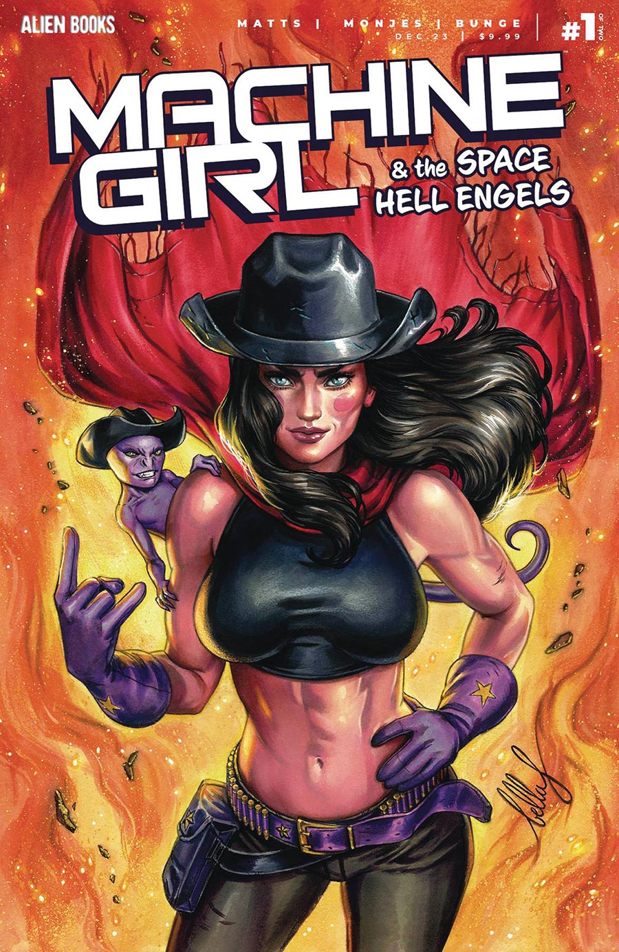 Machine Girl And The Space Hell Engels #1 Cover B Variant Bella Rachlin Cover