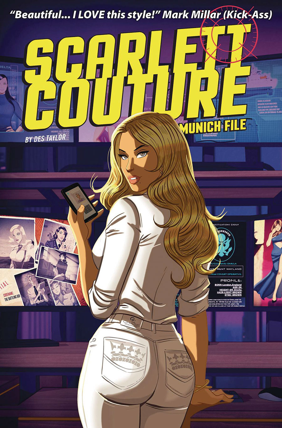Scarlett Couture Munich File #5 Cover B Variant Des Taylor Cover