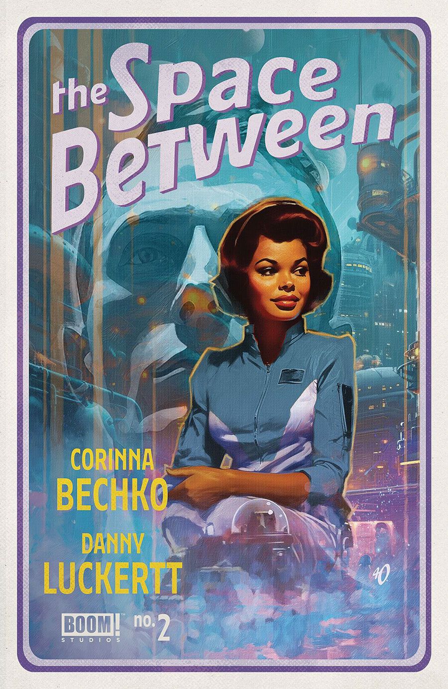 Space Between #2 Cover B Variant Ariel Olivetti Pulp Cover