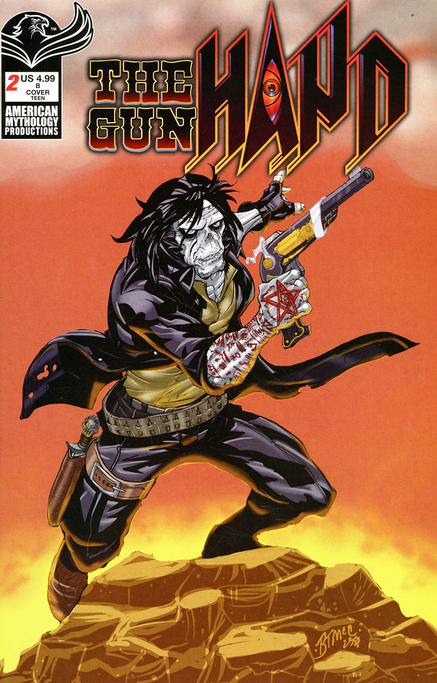 The Gunhand #2 Cover B Variant Barry McClain Jr Cover