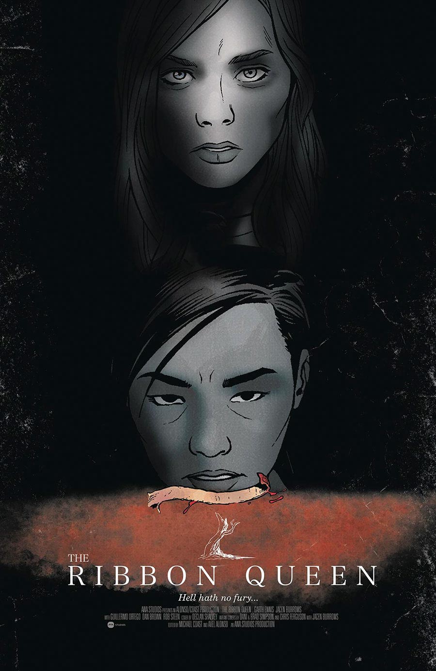Ribbon Queen #6 Cover C Variant Chris Ferguson & Jacen Burrows Horror Poster Homage Cover