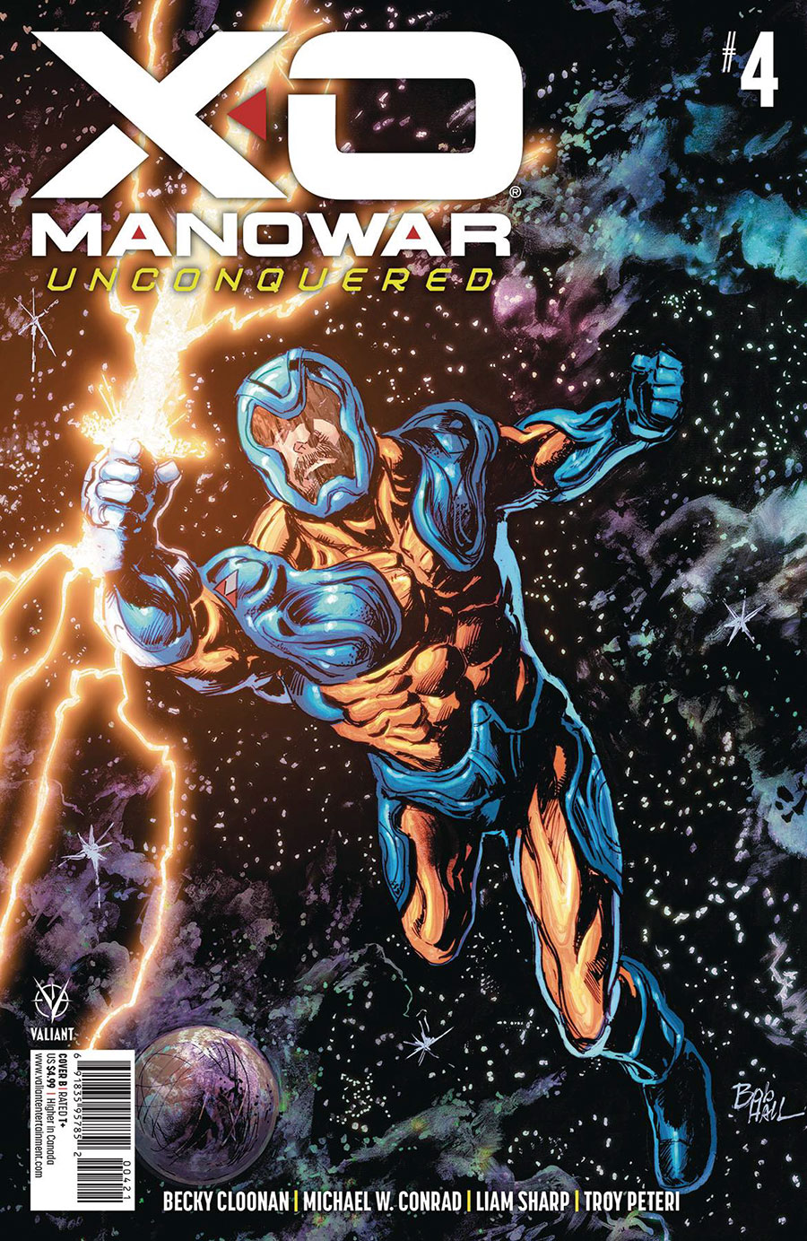 X-O Manowar Unconquered #4 Cover B Variant Bob Hall Cover