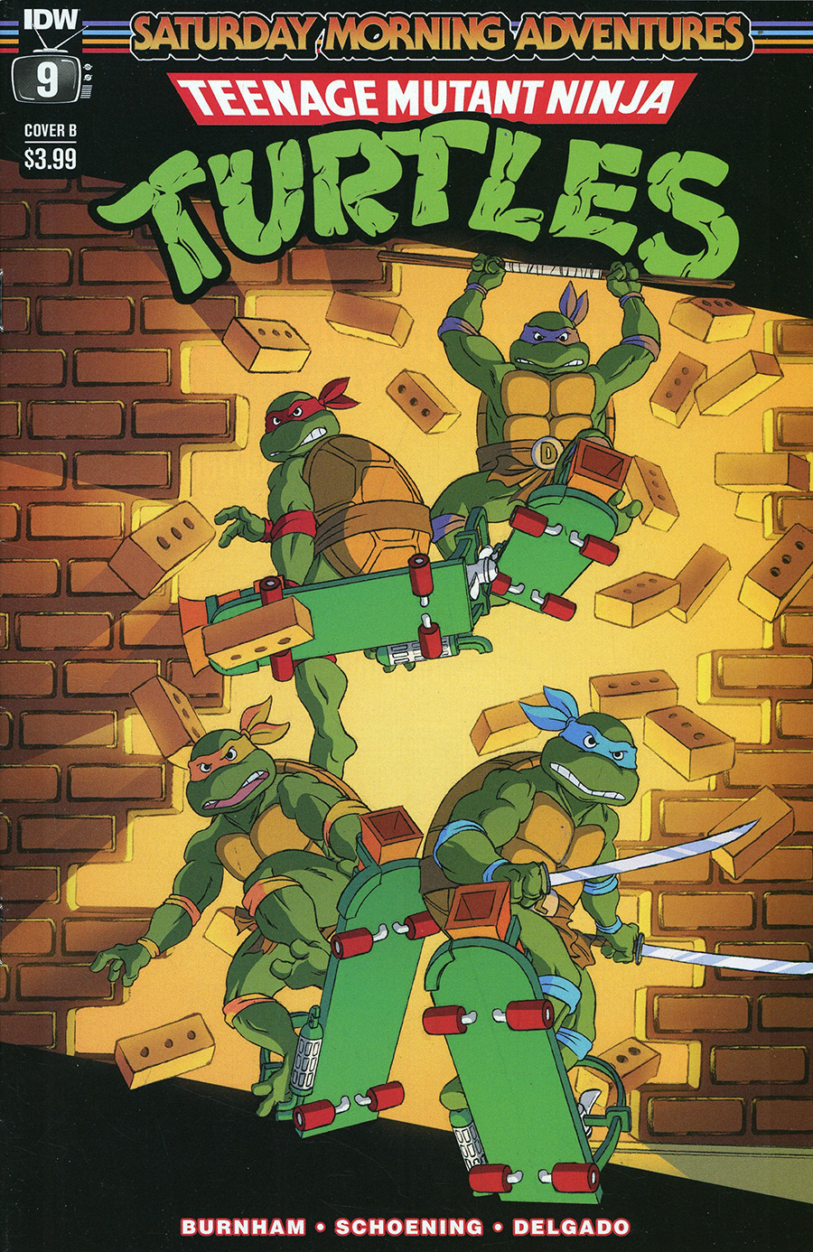 Teenage Mutant Ninja Turtles Saturday Morning Adventures Continued #9 Cover B Variant Dan Schoening Cover