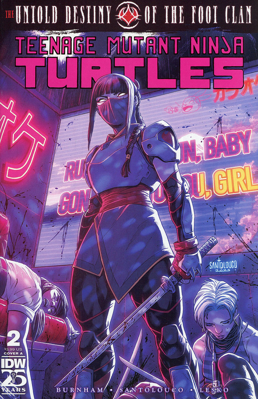 Teenage Mutant Ninja Turtles Untold Destiny Of The Foot Clan #2 Cover A Regular Mateus Santolouco Cover