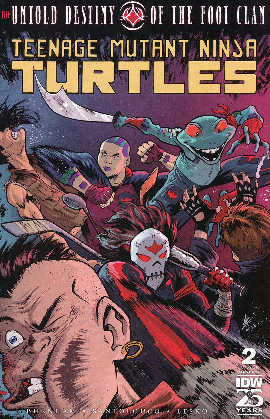Teenage Mutant Ninja Turtles Untold Destiny Of The Foot Clan #2 Cover B Variant Edison Neo Cover
