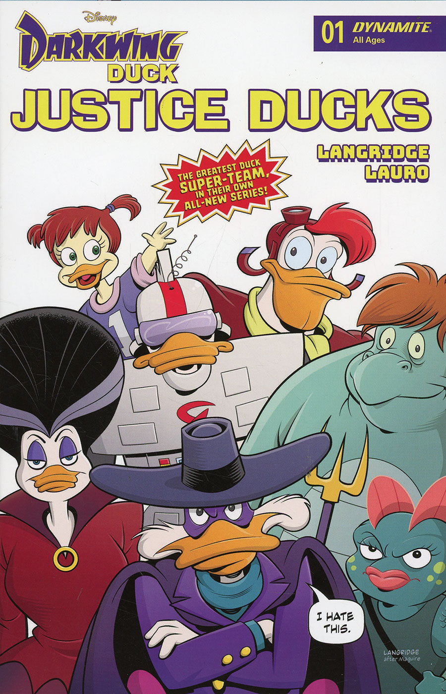 Darkwing Duck Justice Ducks #1 Cover C Variant Roger Langridge Cover
