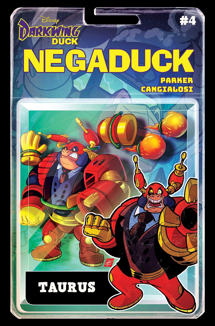 Darkwing Duck Negaduck #4 Cover E Variant Action Figure Cover