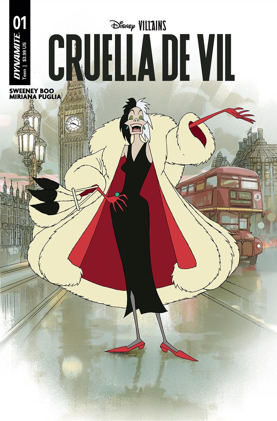 Disney Villains Cruella De Vil #1 Cover B Variant Joshua Middleton Cover