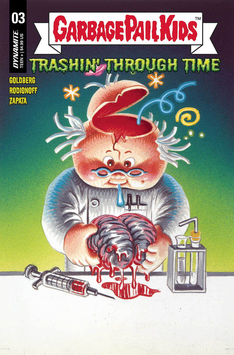 Garbage Pail Kids Trashin Through Time #3 Cover D Variant Classic Trading Card Cover