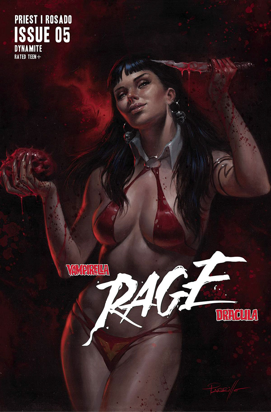 Vampirella Dracula Rage #5 Cover A Regular Lucio Parrillo Cover