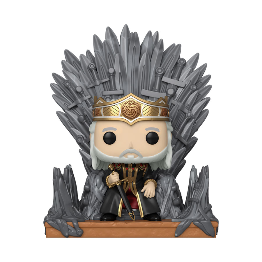 POP Deluxe House Of The Dragon Viserys On Throne Vinyl Figure