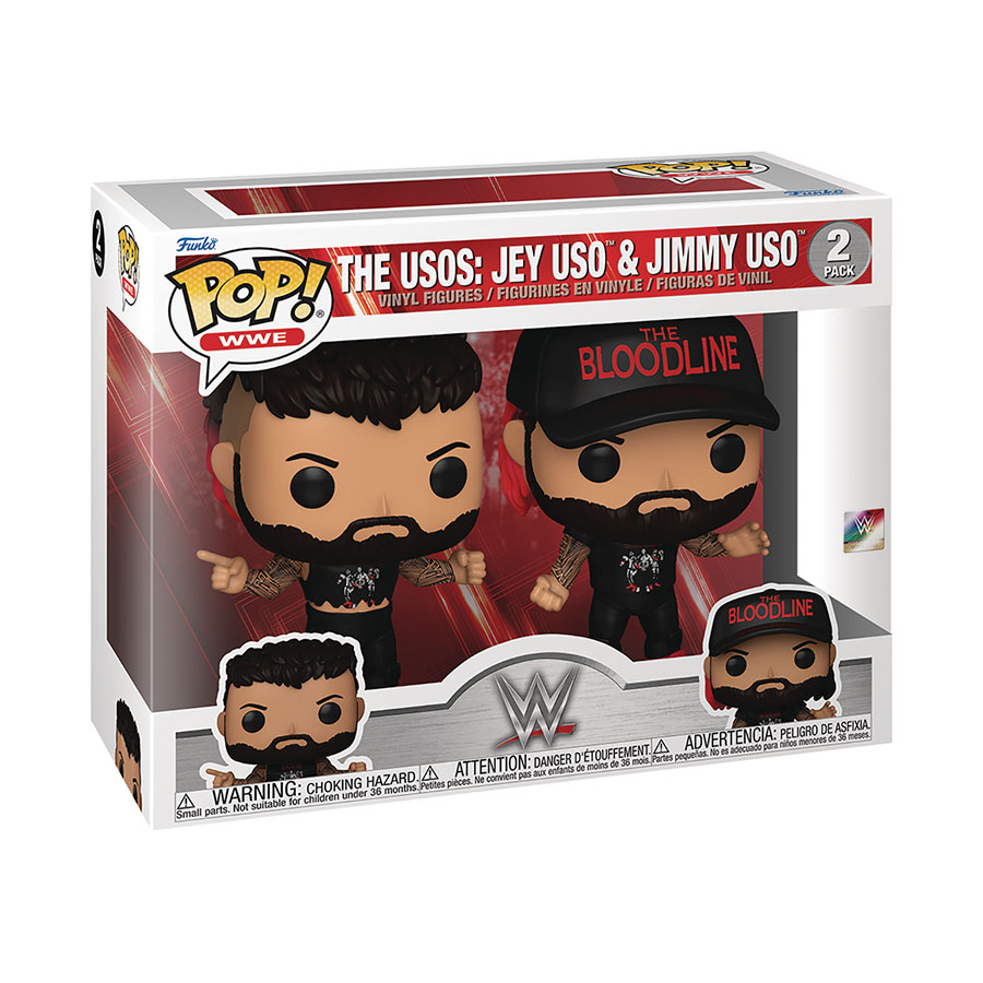 POP WWE Uso Brothers 2-Pack Vinyl Figure