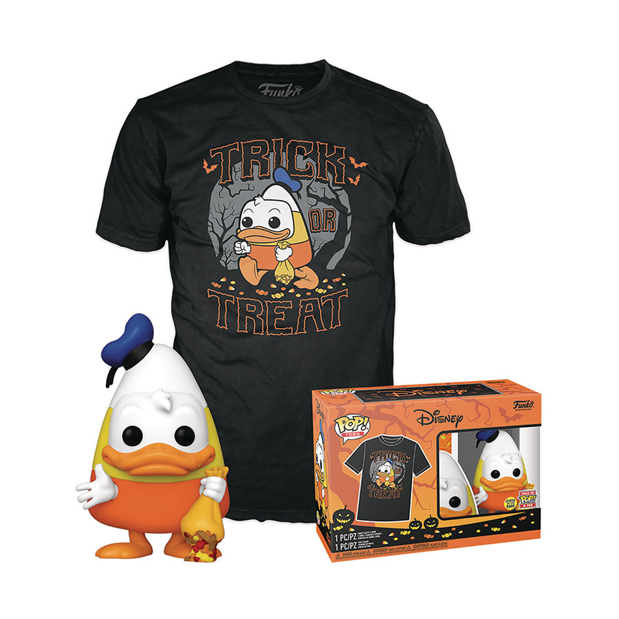 Funko POP & Tee Disney Halloween Donald Duck Glow-In-The Dark T-Shirt X-Small