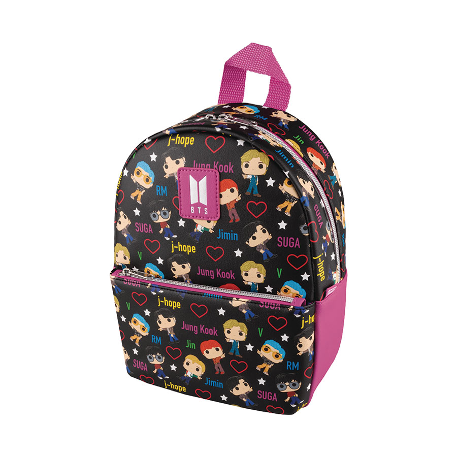 BTS Band With Hearts All-Over-Print Funko POP Mini Backpack