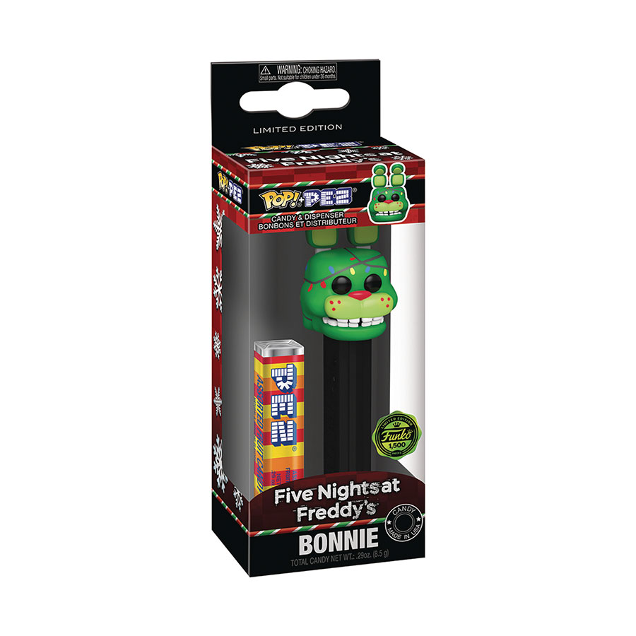 POP Five Nights At Freddys Holiday Season PEZ Dispenser - Bonnie Lights