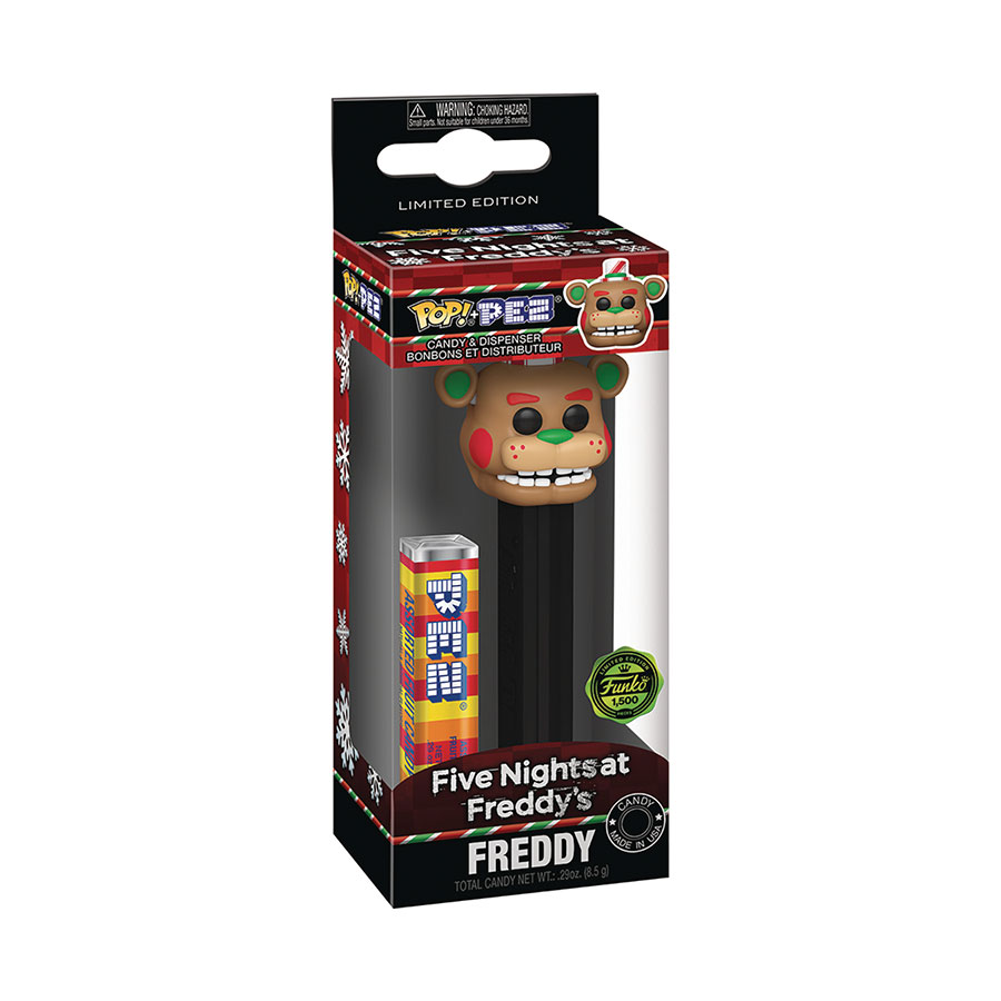 POP Five Nights At Freddys Holiday Season PEZ Dispenser - Freddy Holiday