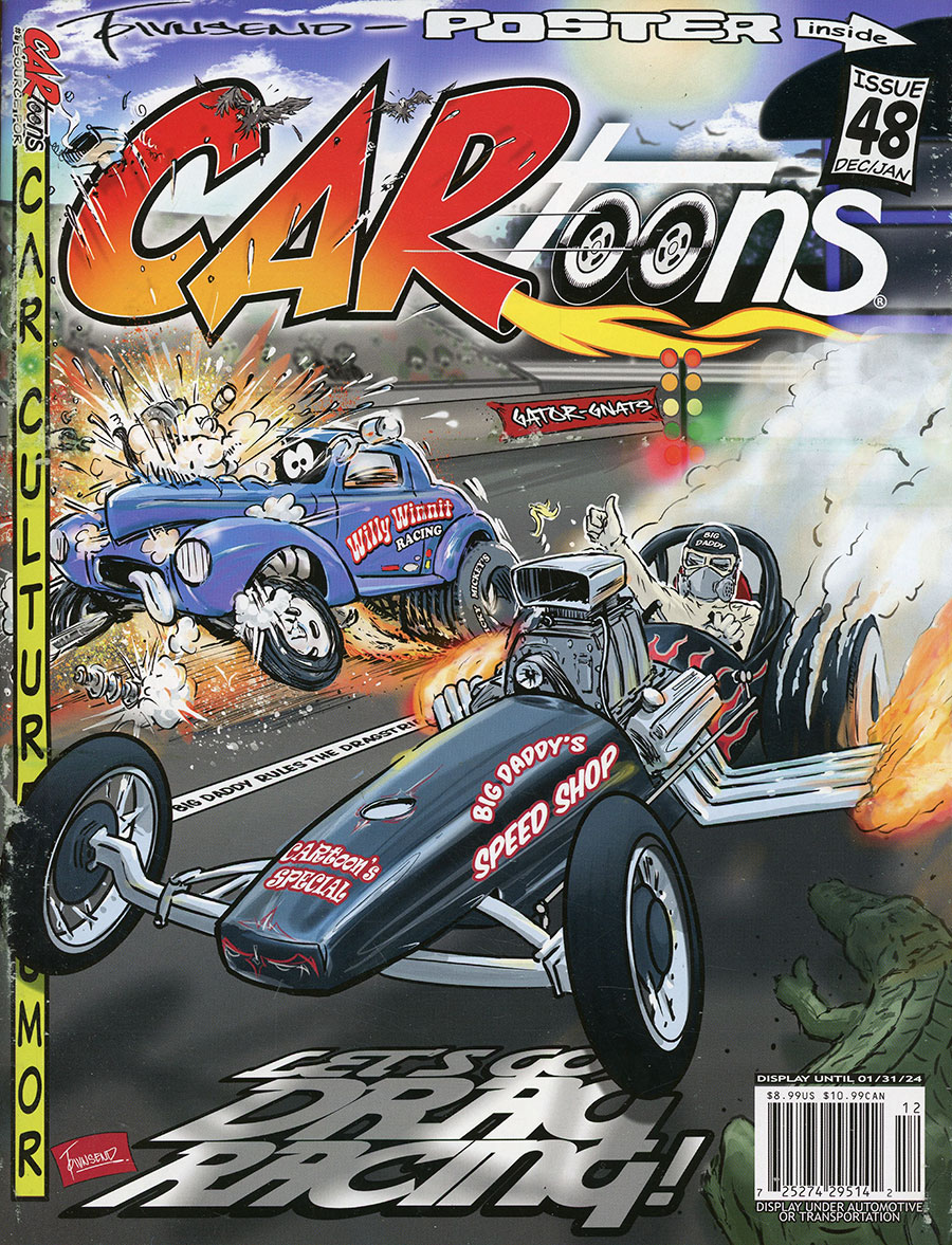 Cartoons Magazine #48 Lets Go Drag Racing