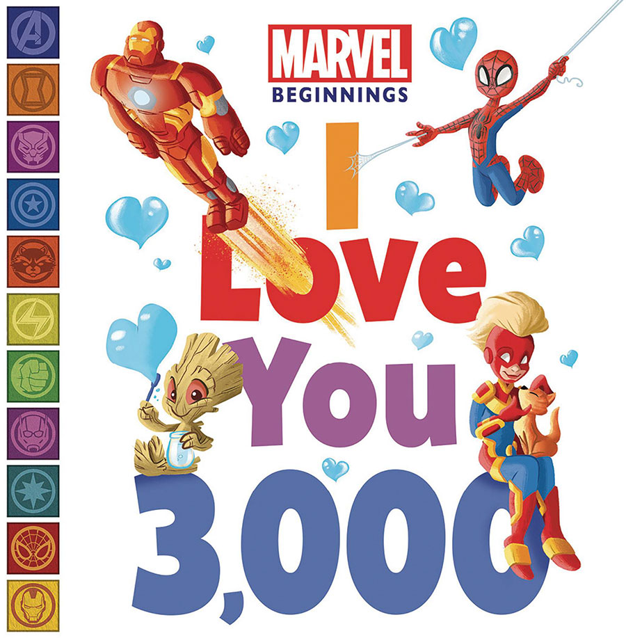 Marvel Beginnings I Love You 3000 Board Book HC