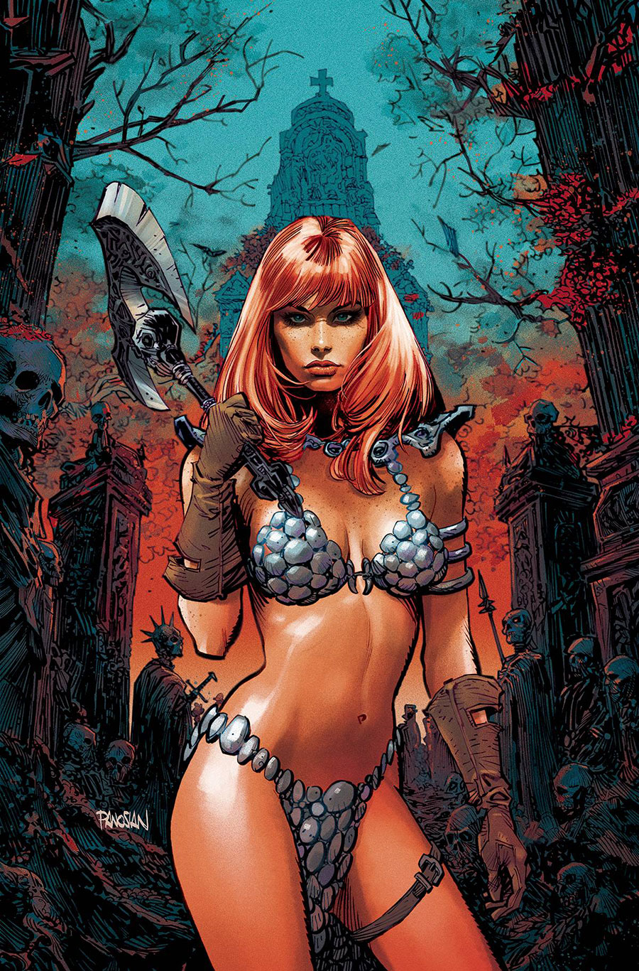 Savage Red Sonja #2 Cover J Incentive Dan Panosian Virgin Cover