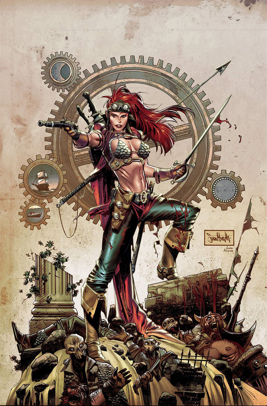 Legenderry Red Sonja #1 (One Shot) Cover I Incentive Sean Murphy Line Art Virgin Cover