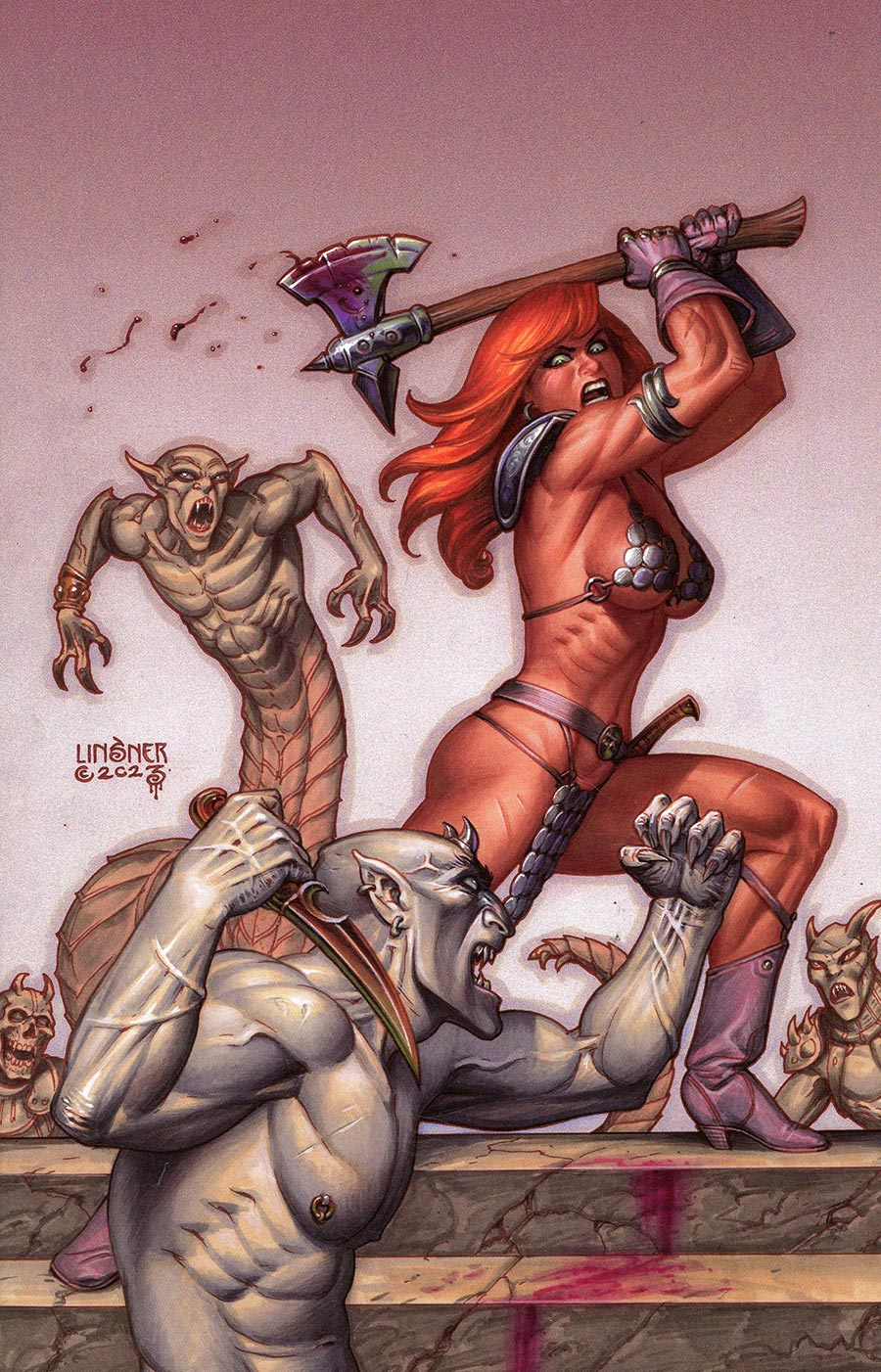 Red Sonja Vol 10 #6 Cover I Incentive Joseph Michael Linsner Virgin Cover