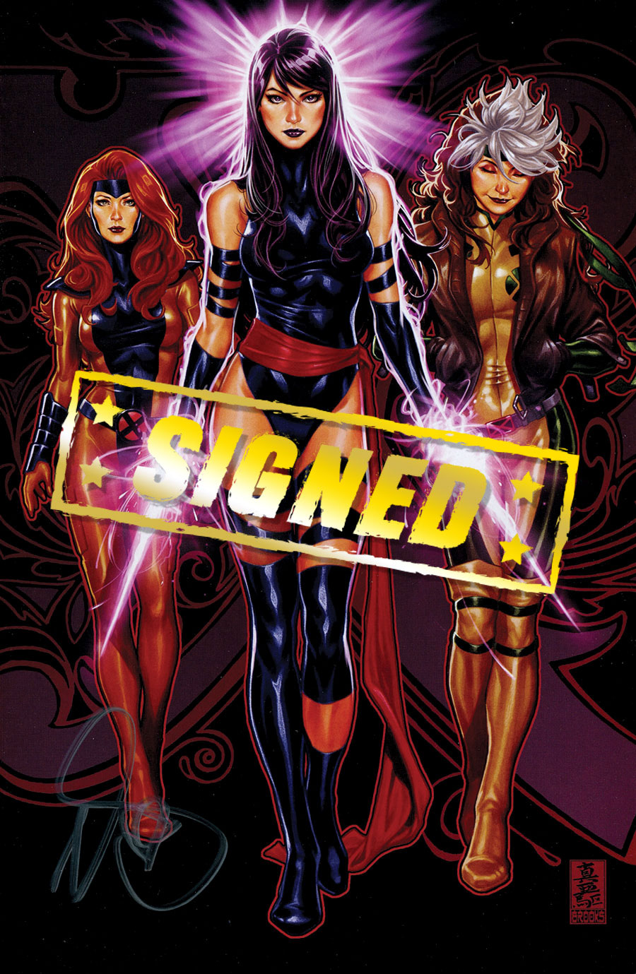 Uncanny X-Men Vol 5 #1 Cover Z-C DF Convention Exclusive Mark Brooks Psyblade Virgin Variant Cover Signed By Mark Brooks