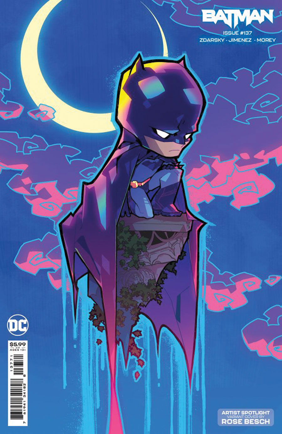 Batman Vol 3 #137 Cover I DF Rose Besch Variant Cover Signed By Rose Besch