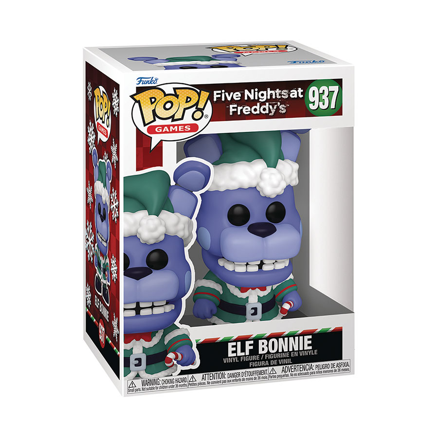 POP Games Five Nights At Freddys Holiday Season Elf Bonnie Vinyl Figure
