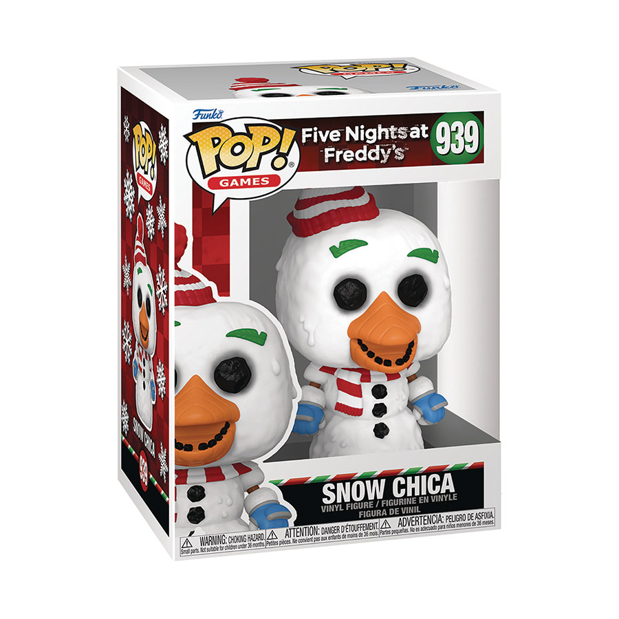 POP Games Five Nights At Freddys Holiday Season Snow Chica Vinyl Figure