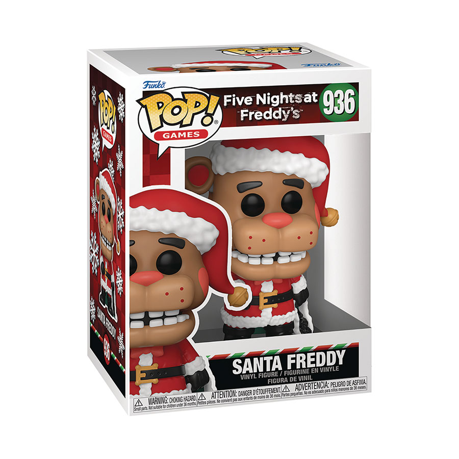 POP Games Five Nights At Freddys Holiday Season Santa Freddy Vinyl Figure