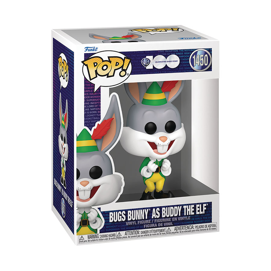 POP Movies WB100 Bugs Bunny As Buddy The Elf Vinyl Figure