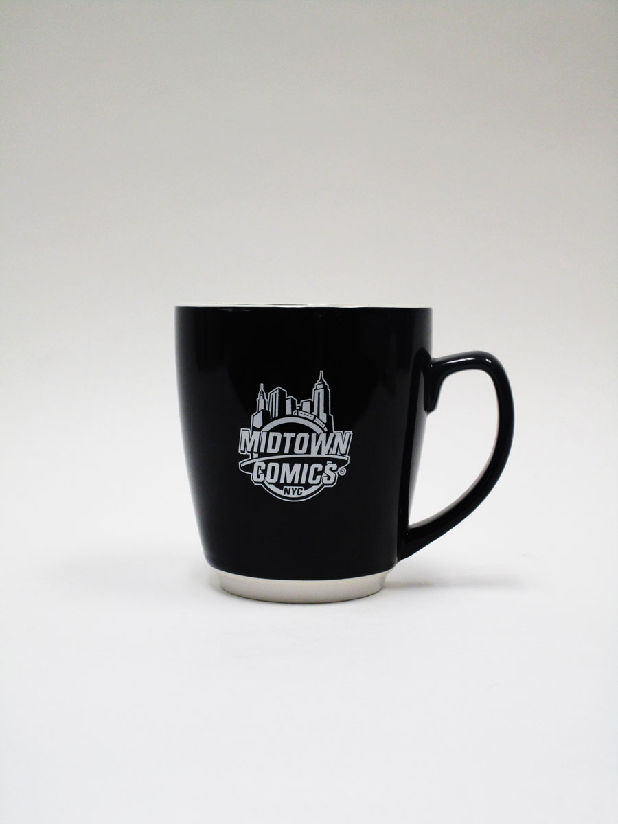 Midtown Comics White Logo 20-Ounce Black Mug