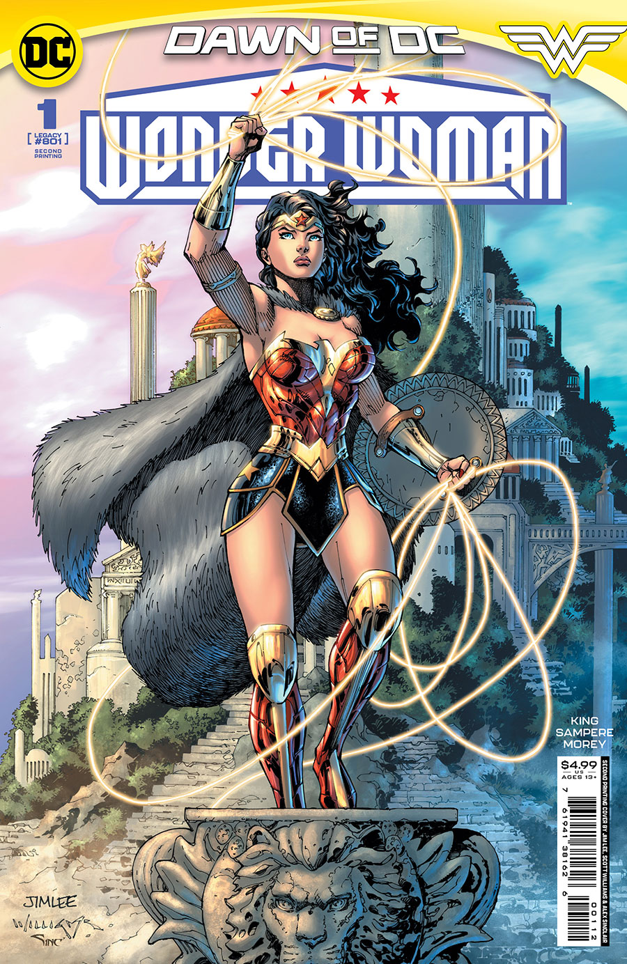 Wonder Woman Vol 6 #1 Cover J 2nd Ptg Jim Lee Variant Cover (Limit 1 Per Customer)