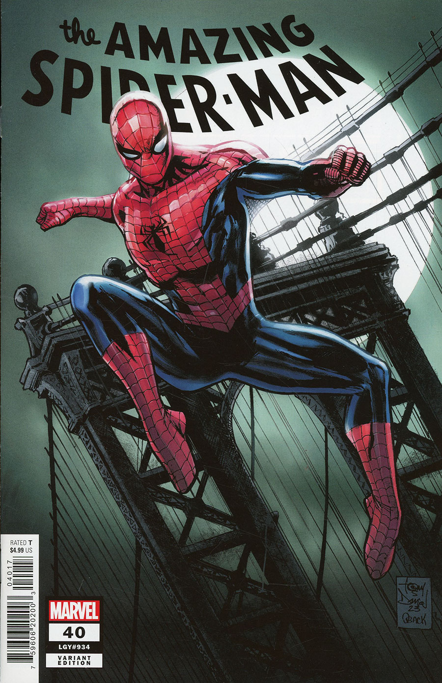 Amazing Spider-Man Vol 6 #40 Cover G Incentive Tony Daniel Variant Cover (Gang War Tie-In)