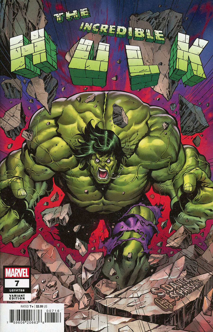 Incredible Hulk Vol 5 #7 Cover D Incentive Sergio Davila Variant Cover