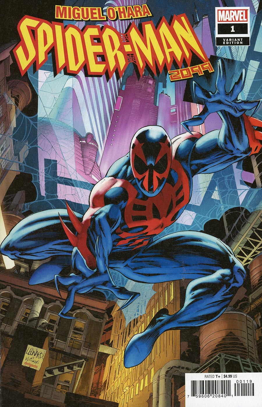 Miguel Ohara Spider-Man 2099 #1 Cover F Incentive Rick Leonardi Hidden Gem Variant Cover