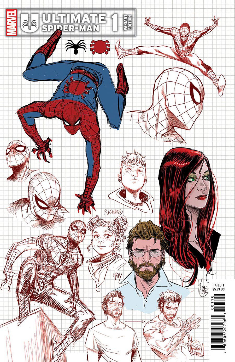 Ultimate Spider-Man Vol 2 #1 Cover L Incentive Marco Checchetto Design Variant Cover (Limit 1 Per Customer)