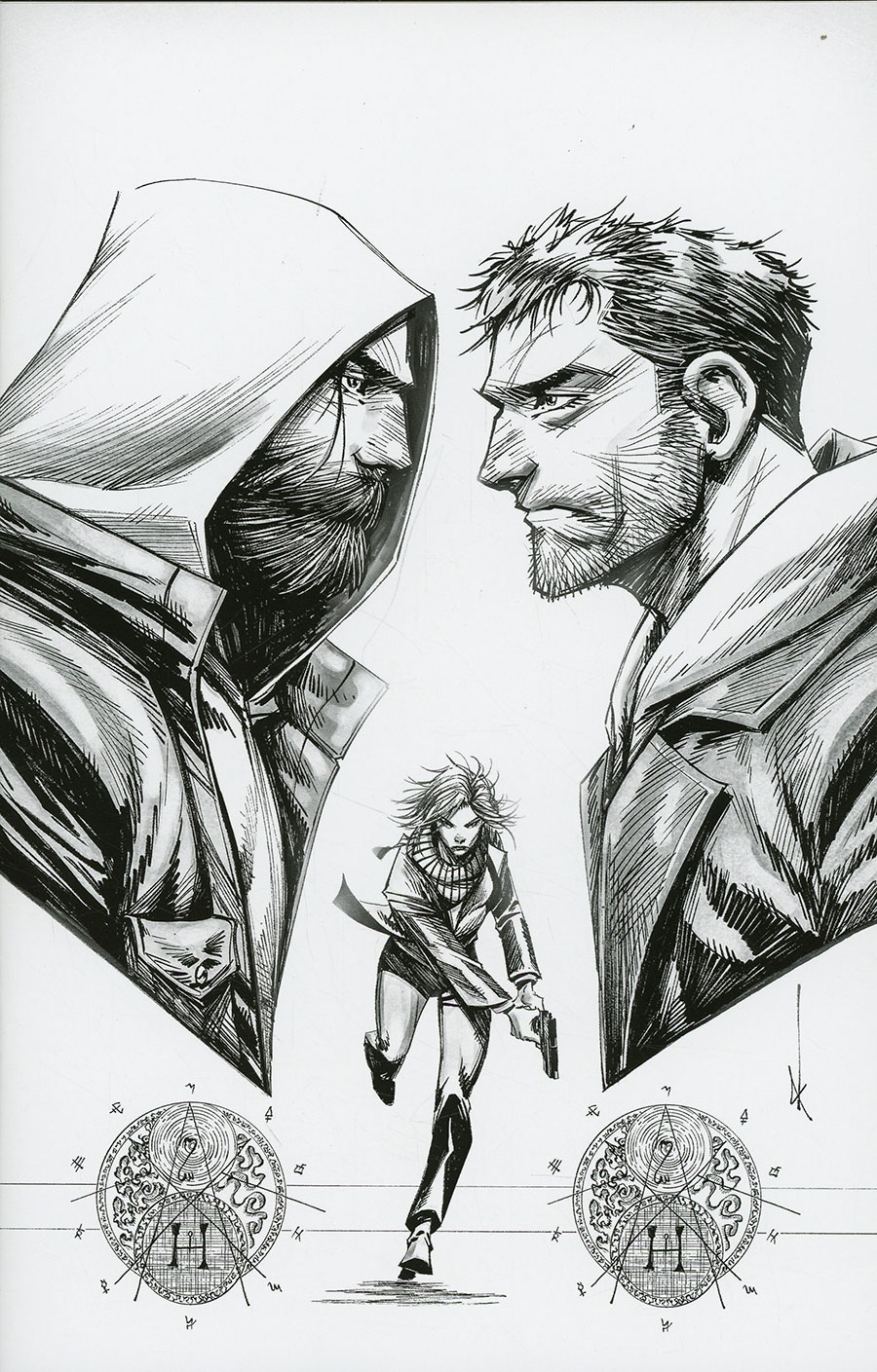 The Agent #2 Cover G Incentive Kevin Keane Black & White Cover