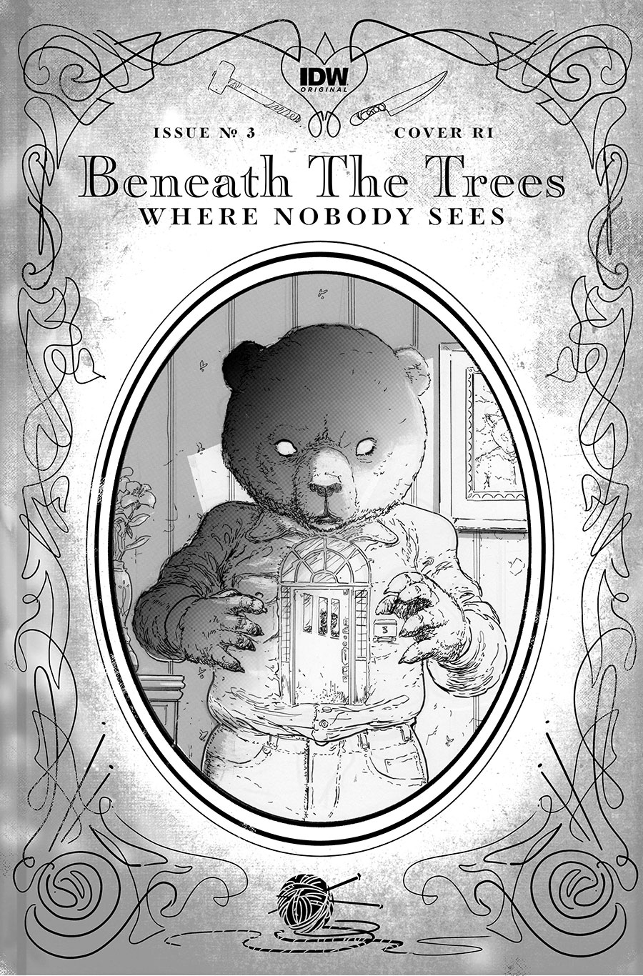 Beneath The Trees Where Nobody Sees #3 Cover C Incentive Riley Rossmo Black & White Cover