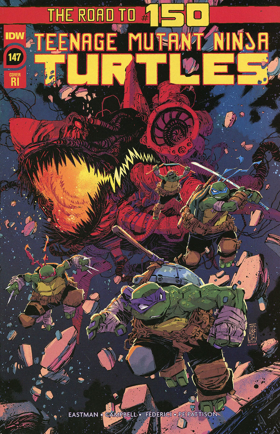Teenage Mutant Ninja Turtles Vol 5 #147 Cover C Incentive Jorge Corona Variant Cover